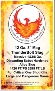 12 Gauge 3" Magnum 1 3/8 Ounce Thunderbolt Sabot Slug