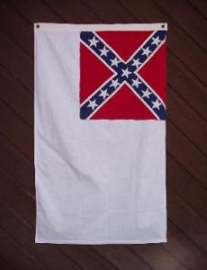 CONFEDERATE 2ND NATIONAL FLAG SEWN 2X3'