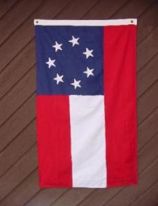 CONFEDERATE 1ST NATIONAL FLAG SEWN 2X3'