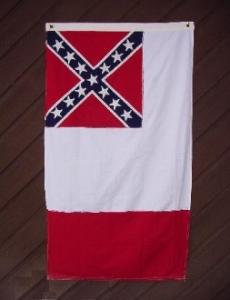 CONFEDERATE 3RD NATIONAL FLAG SEWN 4X6'