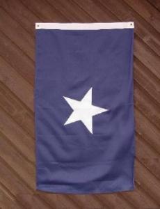 CONFEDERATE BONNIE BLUE FLAG SEWN 12X18"