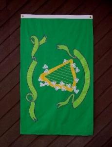 CONFEDERATE IRISH SONS OF ERIN FLAG 3X5