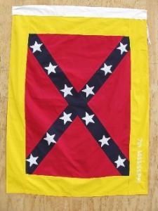 CONFEDERATE 7TH MISSISSIPPI INFANTRY FLAG SEWN 51X51"