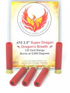 .410 Gauge 2 1/2" "Super Dragon" Dragon's Breath Shotgun Ammunition