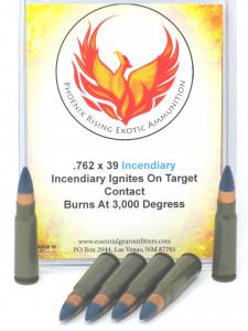7.62 x 39 Phoenix Rising Incendiary Ammunition