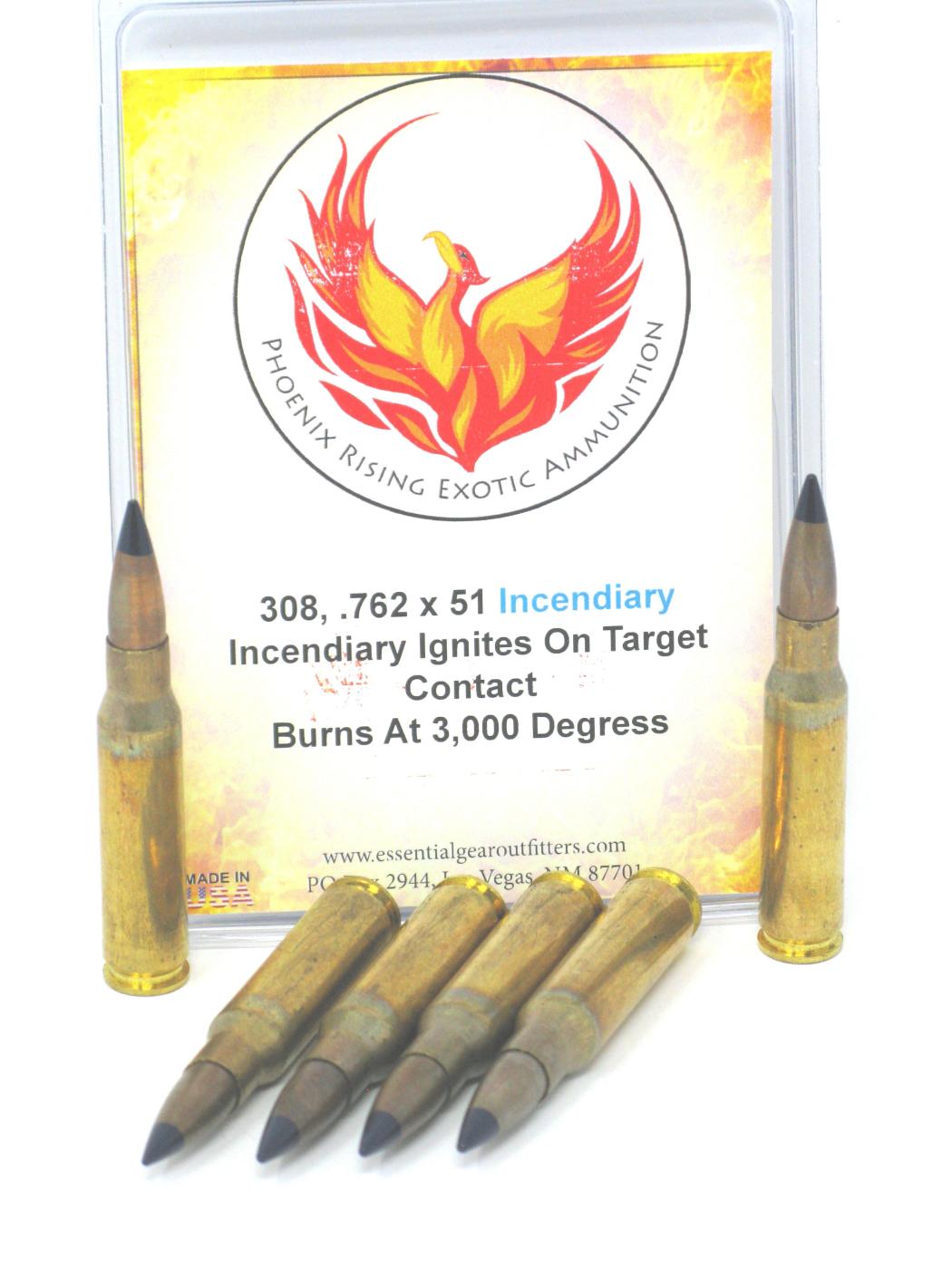 .308 7.62 x 51 Phoenix Rising Incendiary Ammunition