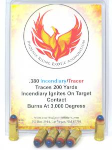 .380 Incendiary/Tracer Ammunition