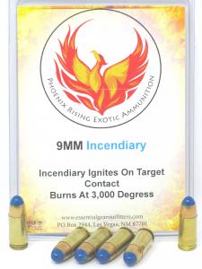 9 MM Incendiary Ammunition