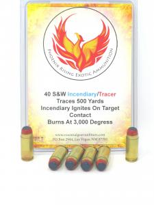 .40 S&W Incendiary/Tracer Ammunition