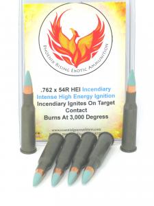 7.62 x 54R HEI Incendiary Phoenix Rising Ammunition