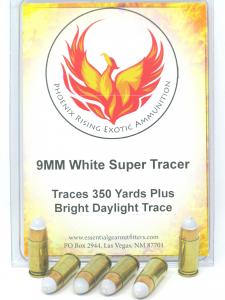 9mm Super Tracer Ammunition - White