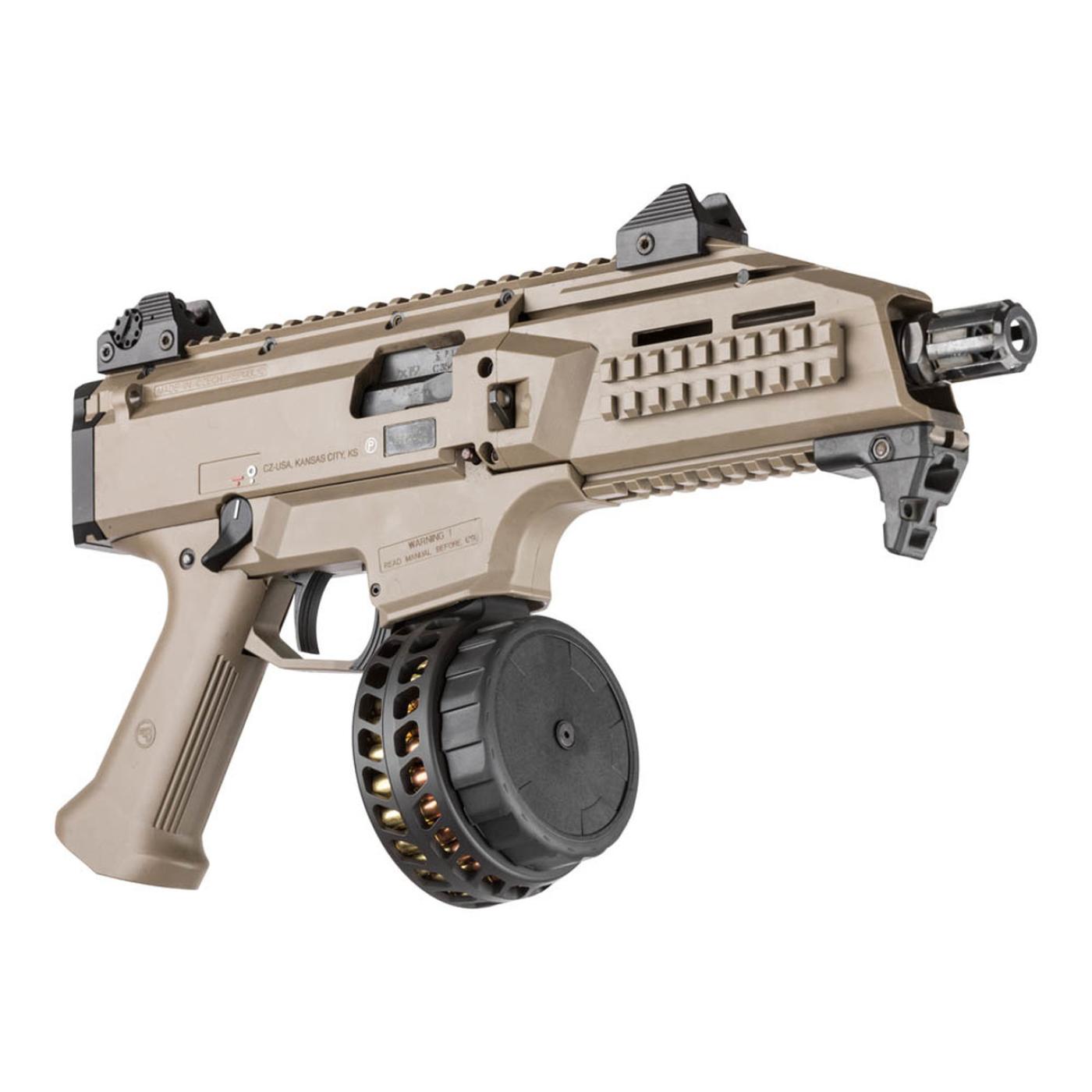 X-CZ-9 Skeletonized CZ Scorpion Drum Magazine - Black