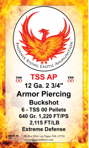 TSS ARMOR PIERCING BUCKSHOT 12 GAUGE  2 3/4"