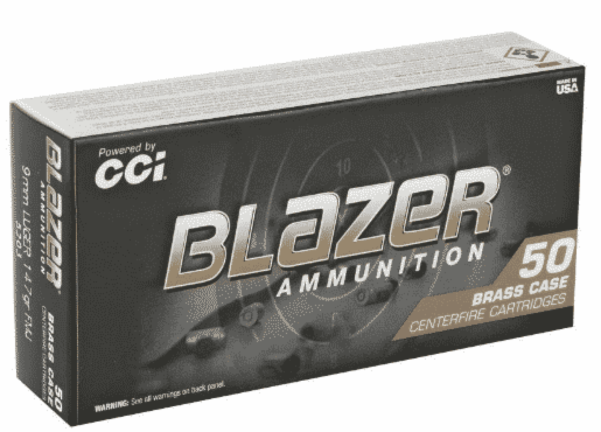 CCI Blazer Brass 9mm 115gr Ammo - 1000 rounds